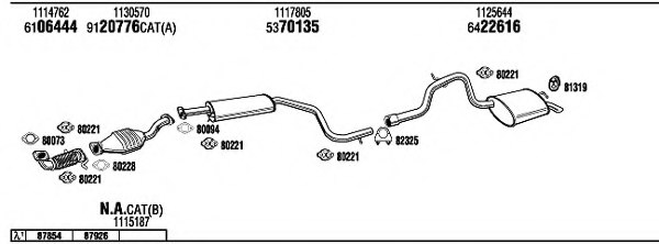 FONOS FO60506A Exhaust System